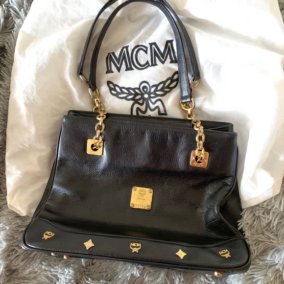 MCM Handbags - MCM vintage studded shoulder bag